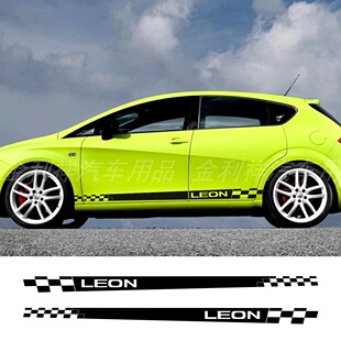 可定制 Leon MK3 MK2 Racing图形车身侧条裙贴纸 装饰贴纸拉花