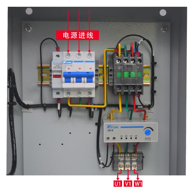 风泵机水控制箱电3KYQ1机起动7.5KW电控过箱三相启动器80V缺相载