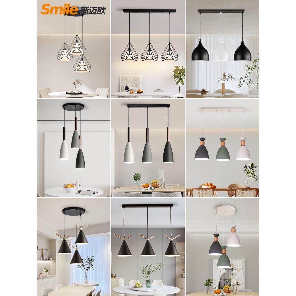 吧现代简约餐厅3灯头现吊灯A-00144三头创意个性餐饭厅后代台组合