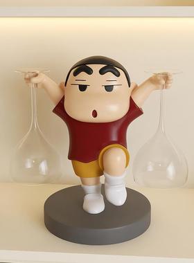 2酒02小新拿酒4摆新奢款小新红酒架装饰件酒柜组合轻客厅餐边柜托