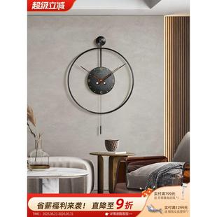 西行班牙自挂GVP钟客厅创意岩现代简单的然石可访问豪华时钟高端