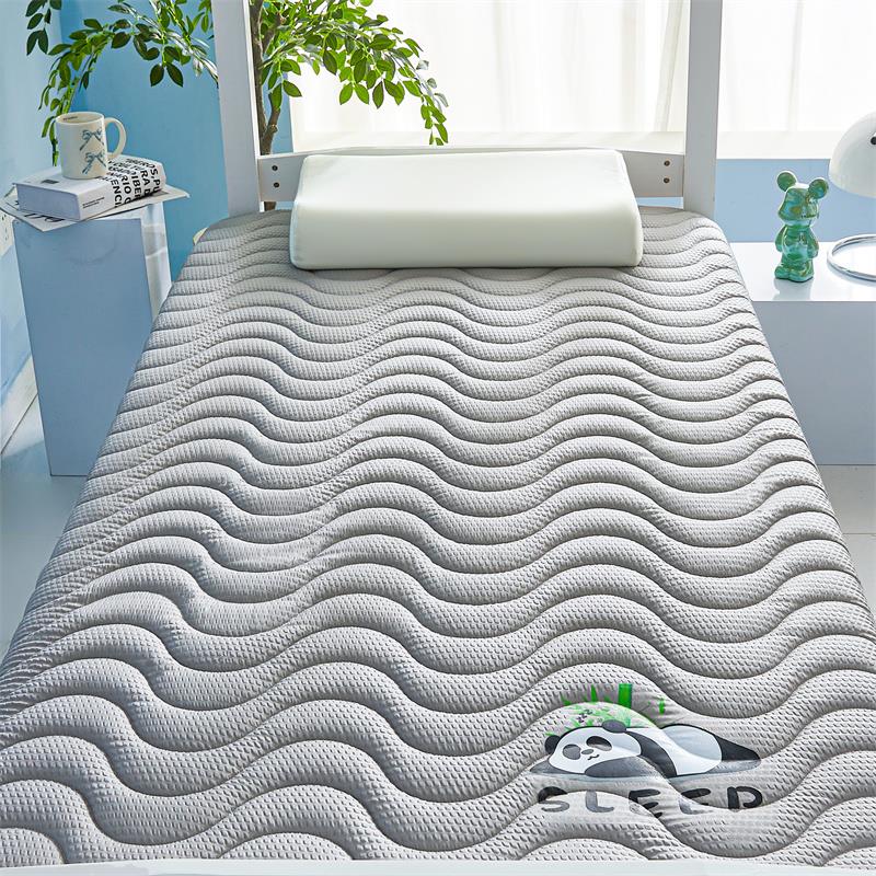 兰家纺泡泡波浪熊猫棉加厚床罗垫学生水宿舍可折叠榻榻米床JSL003