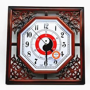 邮古式太极JI-61八卦八角形挂钟客包厅中静音电池钟表时复钟
