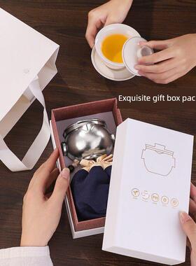 凡晋高端纯钛旅行茶套便携式客杯户外一壶具三杯功装夫泡G5114茶