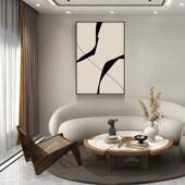 简约抽象壁黑白个民性装 饰画客厅玄关大气尚时挂画宿WET174意酒店