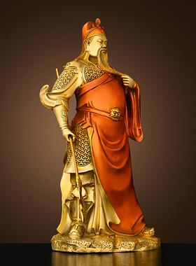 黄铜关公摆件2207154武司财关二爷铜像客厅家用供关羽武神圣公奉