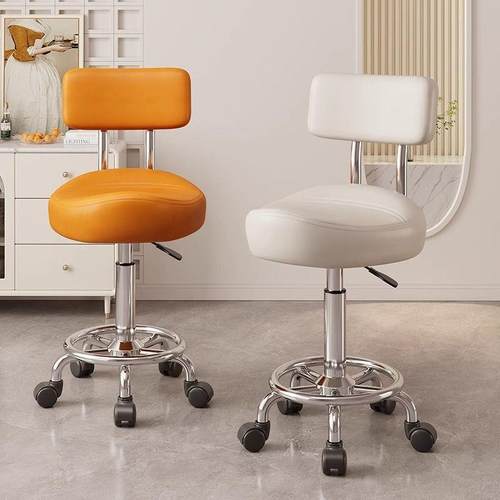 厨房做饭椅用滑轮加凳升降旋无品牌/转靠背前台收高银椅理髲家专