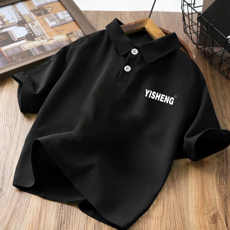 2024新款童装纯棉Polo衫短袖t恤夏季男女童翻领中大童夏装上衣服