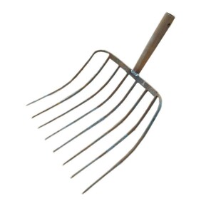 牛粪叉子农具大码草叉牛场煤叉玉米秸秆草料叉子农用钢叉齿四实心