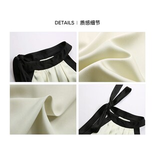 韩语琳上衣女夏款高级感法式挂颈小衫2025新款小个子短款显瘦衬衫