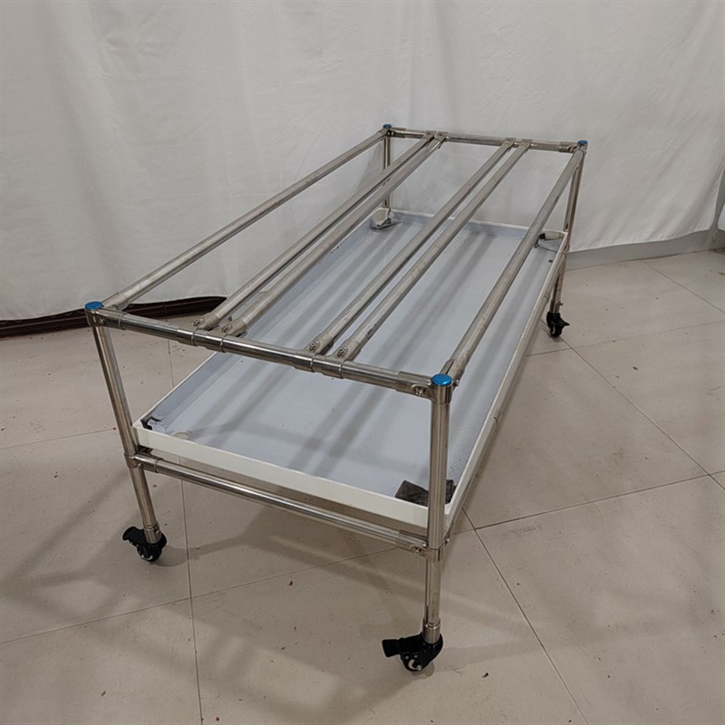 加厚202不锈钢 花架 兰花架子 可移动可调节 整体托接水盘 抗老化