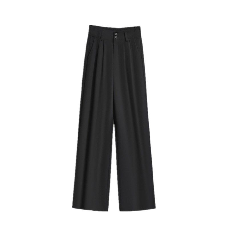 垂坠感西装阔腿裤女夏季薄款裤子高级感宽松显瘦高腰休闲直筒长裤