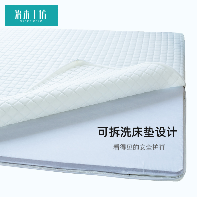 治木工坊全椰棕薄床垫1.8米1.5米棕垫1.2米透气可拆洗面料垫子7cm