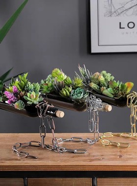 悬浮创意盆景造景客厅电视柜桌面上办公室家居饰品装饰瓶摆件客厅