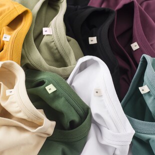 匹戏300gT恤男重磅长袖纯棉圆领厚团体订做定制工作服logo文化衫