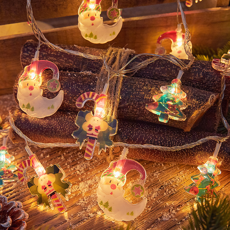 彩灯闪灯灯串耶诞树灯气氛灯月亮装饰灯发光led挂灯家用室内布置