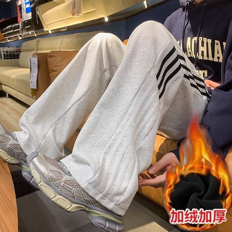 商场尾货美式休闲裤男生冬季撞色休闲裤