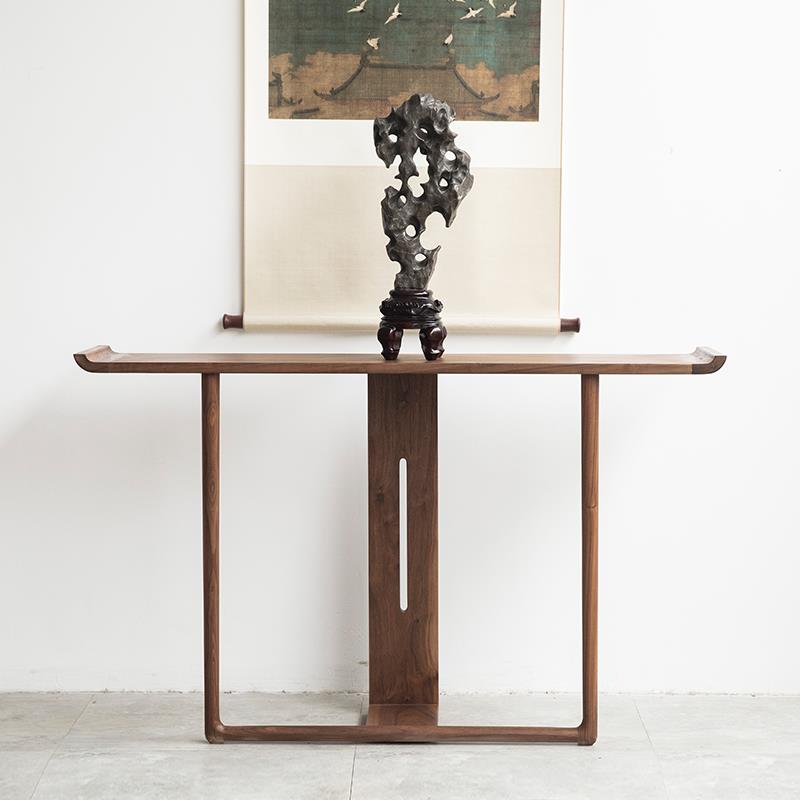 新中式纯实木玄关桌玄关台条案现代简约玄关柜长条供桌靠墙边几桌
