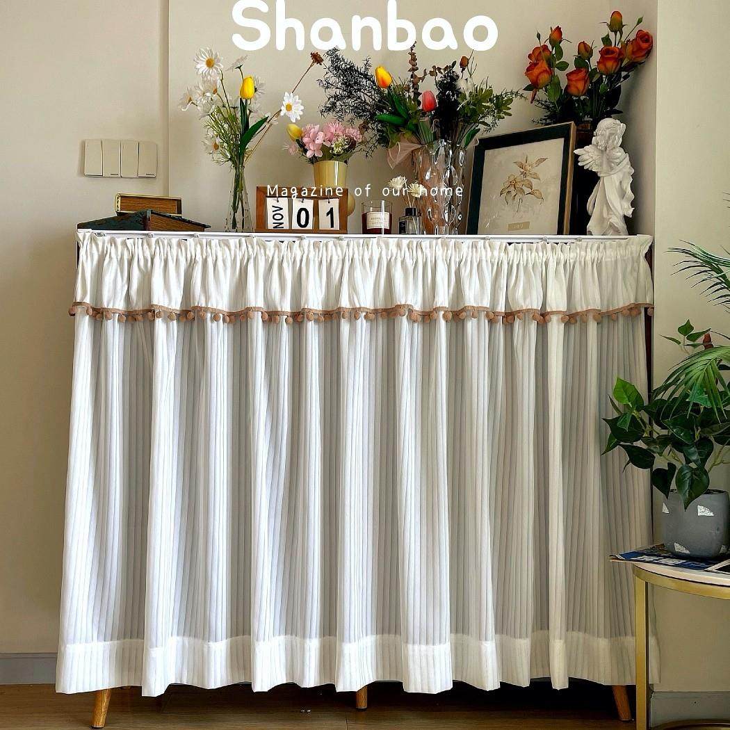 轻法式免打孔魔术贴粘轨柜子遮丑帘鞋柜书柜整体橱柜衣柜遮挡帘防,居家布艺,柜类遮挡帘,淘宝优惠券,粉丝福利购,淘宝优惠卷