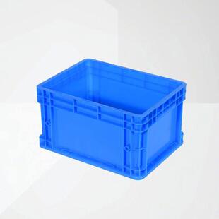 万尊EU物流箱加厚塑料周转箱外径400*300*230mm无盖工具收纳箱零