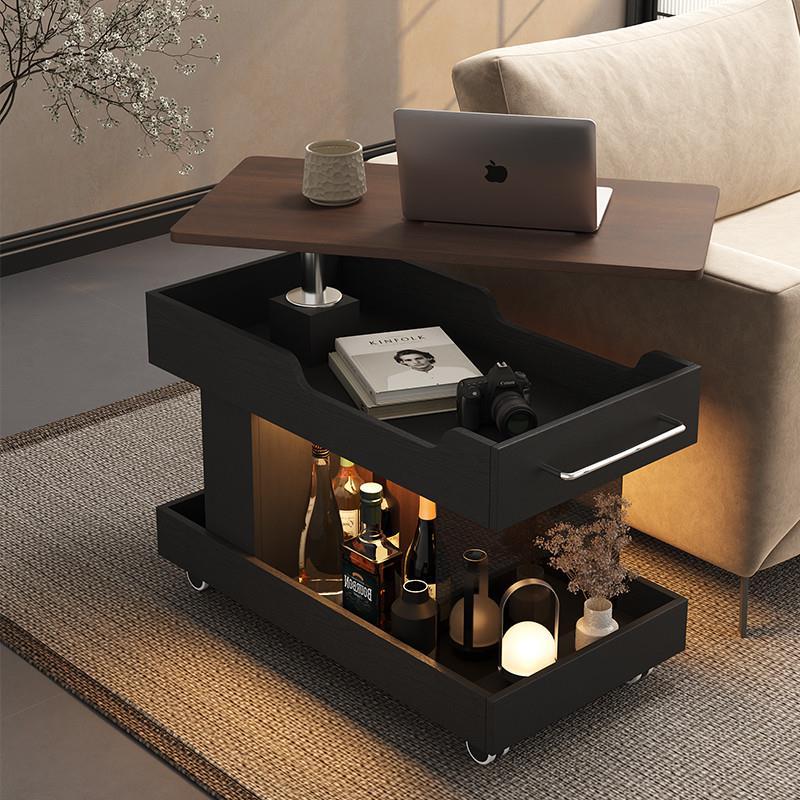 升降茶几可移动沙发边几客厅小户型零食推车轻奢高级感创意床头桌