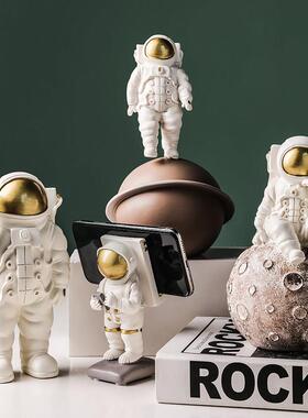 态生活北欧创意树脂宇航员太空人模型小摆件家居客厅房间小装饰品