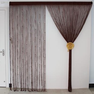 韩式水晶线帘隔断珠帘门帘加密帘装饰挂帘玄关帘子客厅成品防蚊