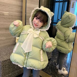 女童羽绒棉服2024冬装新款儿童棉袄洋气韩版宝宝冬季加厚棉衣外套
