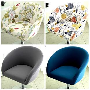 2025加大弧形椅子套罩接待办公电脑凳坐垫靠背U型圆盘沙发单人座