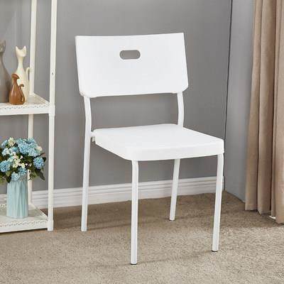 家用时尚餐椅现代简约休闲洽谈椅餐椅塑料椅子加厚靠背椅凳子