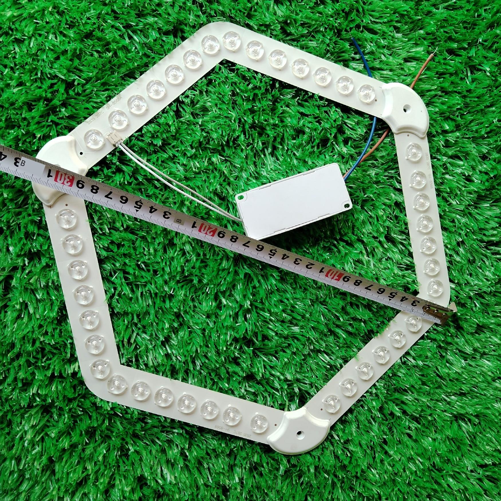 63W单色白光多边形异形六边形吸顶灯光源组合灯片透镜灯芯32CM