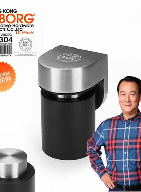 域堡 浮磁静音门吸 304不锈钢强磁地吸门吸防撞门挡RS-39A