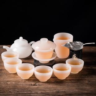 家用办公会客高档送礼茶壶茶杯可定制百家姓logo 琉璃功夫茶具套装