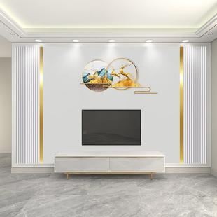 2023新款 饰布 麋鹿电视背景墙布现代轻奢风格 背景墙壁画简约大气装
