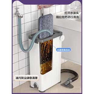 全自动懒人拖把免手洗拖把清污分离托帕家用吸水墩布上下水一拖净