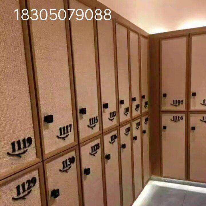 实木更衣柜洗浴中心浴室浴场健身房酒店温泉馆桑拿防潮防水储物柜