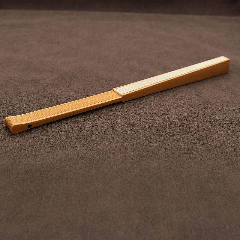 文玩折扇纯手工全玉竹95寸18方苏工把玩扇定制精工马牙中国风扇子