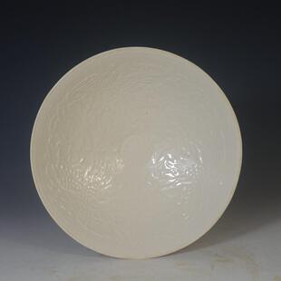 仿古瓷器 复古南宋风格 定窑白釉花卉纹碗 古董古玩老货旧货收藏