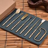 复古色七件套 见素香坊 经典 香道用具香席七君子空薰打篆热销R702