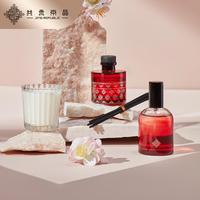 共禾京品無火香薰蠟燭香氛家用藤條花果香調擴香禮盒創(chuàng)意新年禮物