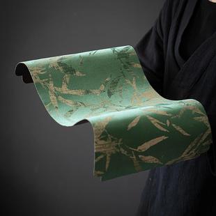 禅意茶席垫子家用茶桌垫布轻奢高档一人小桌旗防水茶垫干泡席 中式