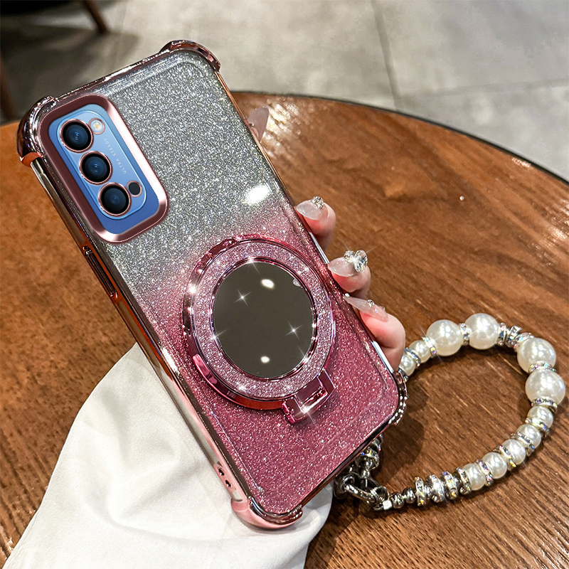 opporeno4手机壳镜子支架