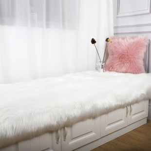 北欧长毛绒飘窗垫窗台垫榻榻米毛毛地毯四季通用2021年新款可定制