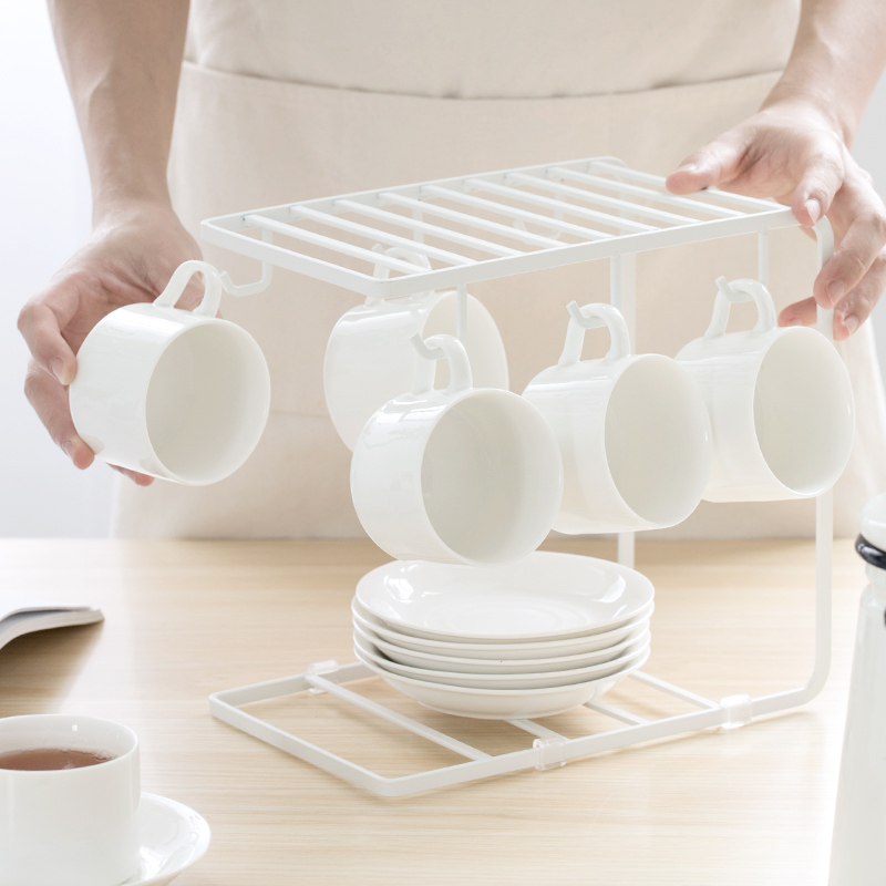 铁艺欧式杯架家用厨房咖啡杯架酒杯沥水架杯子架水杯架 置物架子