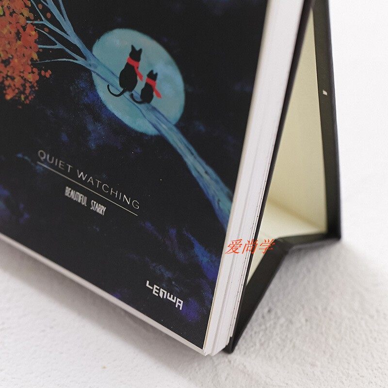 联华台历式100天计划本 创意复古多丽线圈本日程本/倒计时作息表