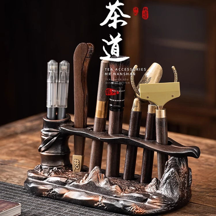 茶具配件茶道六君子套装茶台茶桌用品大全茶杯茶夹子泡茶专用工具