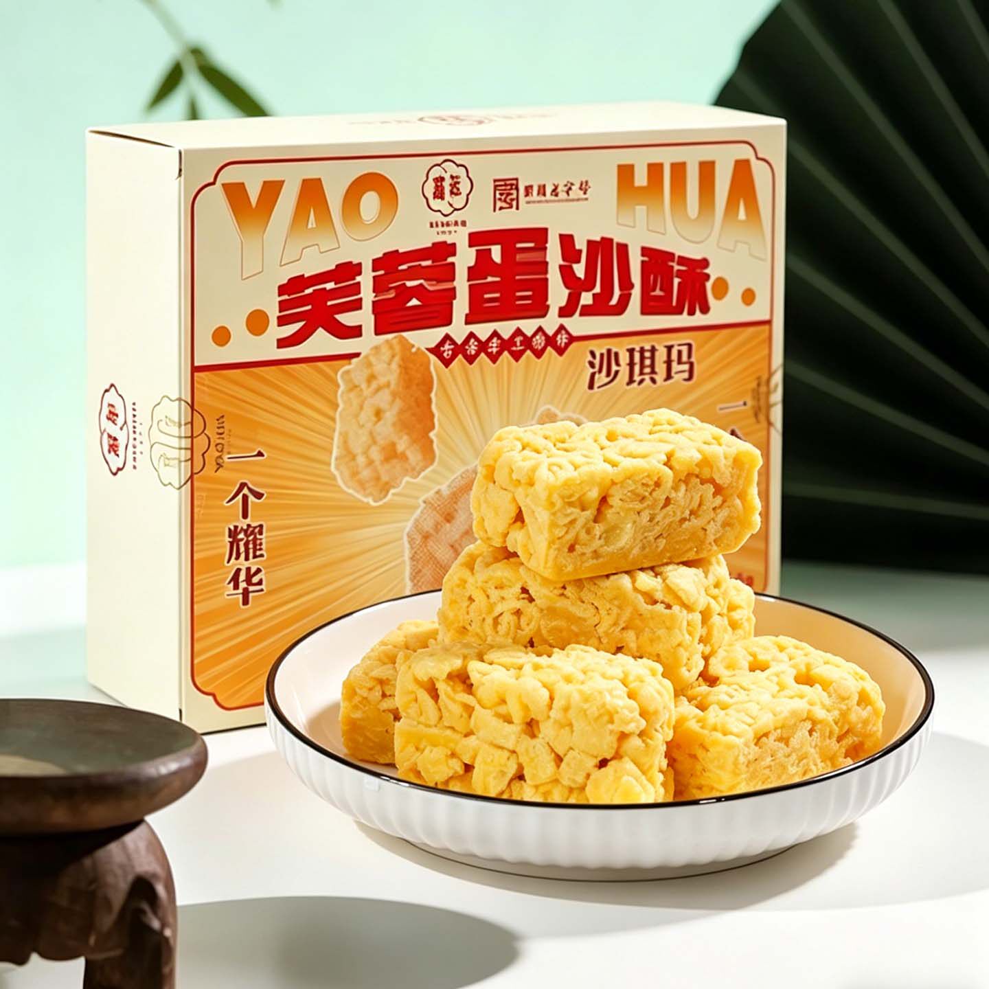 成都耀华芙蓉蛋沙酥传统老式古法手工沙琪玛松软老牌子新中式零食