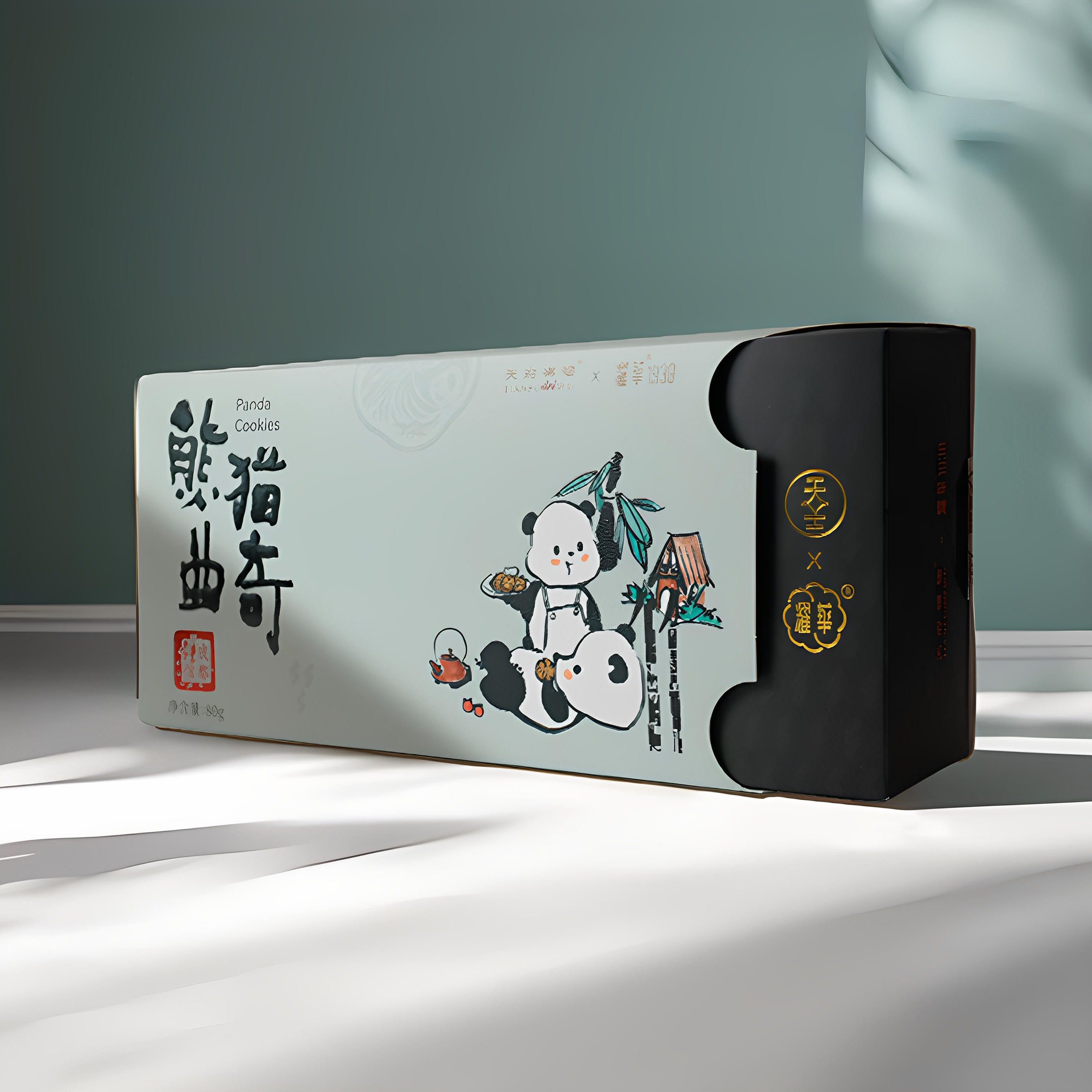 天府得物耀华熊猫曲奇80礼盒装