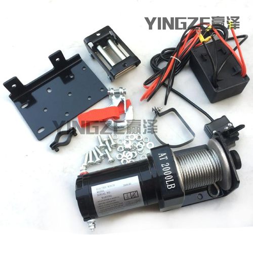 自制四轮钢管卡丁车摩托车配件沙滩车改装绞盘 牵引力拉绳