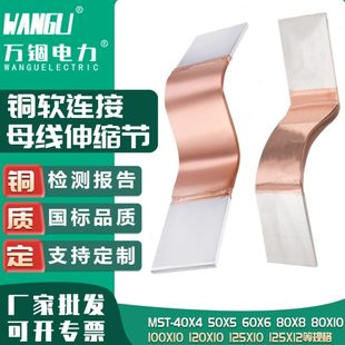 MST銅母線(xiàn)伸縮節(jié)銅排連接片銅箔銅帶軟連接軟銅排銅箔帶100x10